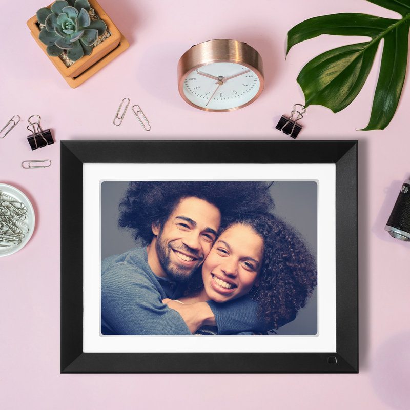 NexFoto 11" 2K 32GB Digital Picture Frame 2.4GHz/5GHz Digital Photo Frame IPS Touch Wayfair